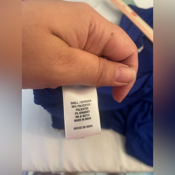 MSK Women’s Stretch Rhinestone Slit Back Cape Sleeveless V Neck Mini Dress XL. - Picture 10 of 12